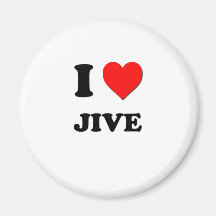 I Heart Jive Fridge Magnet