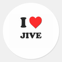 I Heart Jive Sticker