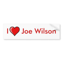 I heart Joe Wilson bumper stickers by LibertyJane I heart Joe Wilson bumper stickers