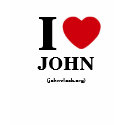 I Heart John, Women's Tee t-shirts