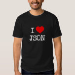 I Heart JSON Tshirts