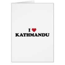 I Heart kathmandu Nepal Greeting Cards