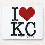 I HEART KC MOUSE PADS