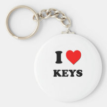 I Heart Keys Key Chains