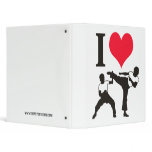 I HEART KICKBOXING 3 RING BINDERS