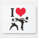 I HEART KICKBOXING MOUSE PAD