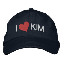 I Heart KIM embroidered hats by definingyou I Heart KIM embroidered hats