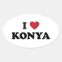 I Heart Konya Turkey Sticker