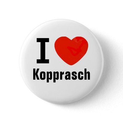 I Heart Kopprasch Buttons by MissMussel
