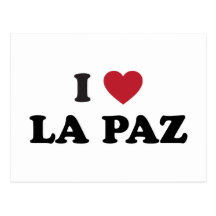 I Heart La Paz Bolivia Post Card