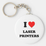 I Heart Laser Printers Key Chains