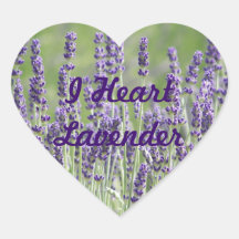 I Heart Lavender Sticker