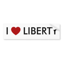 I Heart Liberty bumper stickers by LibertyShack I Heart Liberty bumper stickers