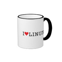 I Heart Linux 2 Coffee Mugs