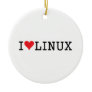 I Heart Linux 2 Ornament
