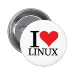I Heart Linux Pinback Buttons