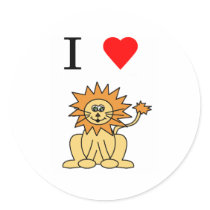 i heart lion stickers by psimawesome i heart lion stickers