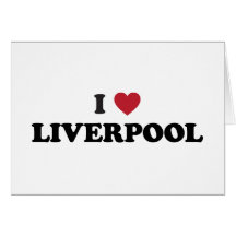 I Heart Liverpool England Cards