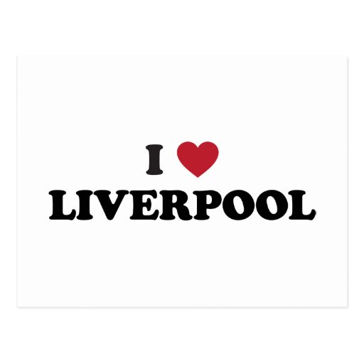 I Heart Liverpool England Postcard Zazzle