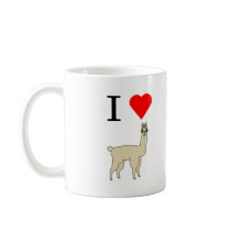 i heart llama mugs