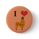 I heart llamas buttons
