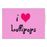 I Heart Lollipops Card
