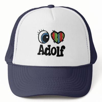 I Heart (Love) Adolf Mesh Hats by eyeheartnames