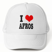 I HEART (LOVE) AFROS hats