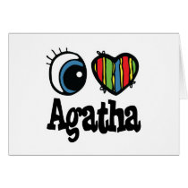 I Heart (Love) Agatha Greeting Card