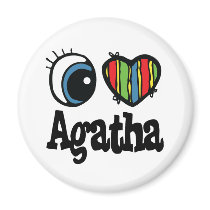 I Heart (Love) Agatha magnets by eyeheartnames I Heart (Love) Agatha magnets