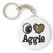 I Heart (Love) Aggie Key Chain