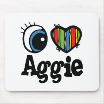 I Heart (Love) Aggie Mouse Pads