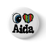 I Heart (Love) Aida buttons