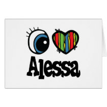 I Heart (Love) Alessa cards