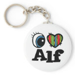 I Heart (Love) Alf keychains