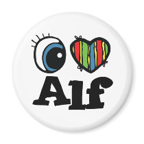 I Heart (Love) Alf Fridge Magnets