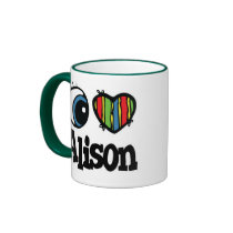 I Heart (Love) Alison Coffee Mug