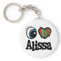I Heart (Love) Alissa Keychain