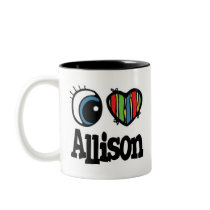 I Heart (Love) Allison Coffee Mug