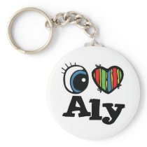 I Heart (Love) Aly Keychain