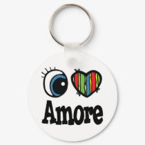 I Heart (Love) Amore keychains