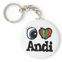 I Heart (Love) Andi Keychain