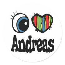 I Heart (Love) Andreas stickers