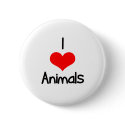 I Heart (Love) Animals buttons by whatulove I Heart (Love) Animals buttons