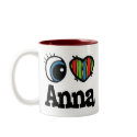 I Heart (Love) Anna mugs by eyeheartnames I Heart (Love) Anna mugs