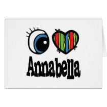 I Heart (Love) Annabella Greeting Cards