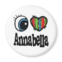 I Heart (Love) Annabella Fridge Magnet