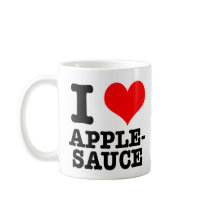 I HEART (LOVE) APPLESAUCE MUGS