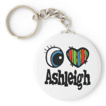 I Heart (Love) Ashleigh Key Chains