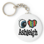 I Heart (Love) Ashleigh Key Chains